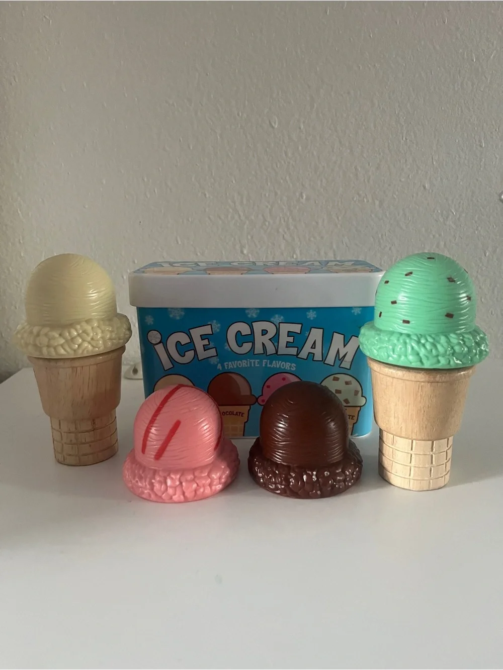 Ice Cream Play Set - Multicolor Pretend Toy Cones